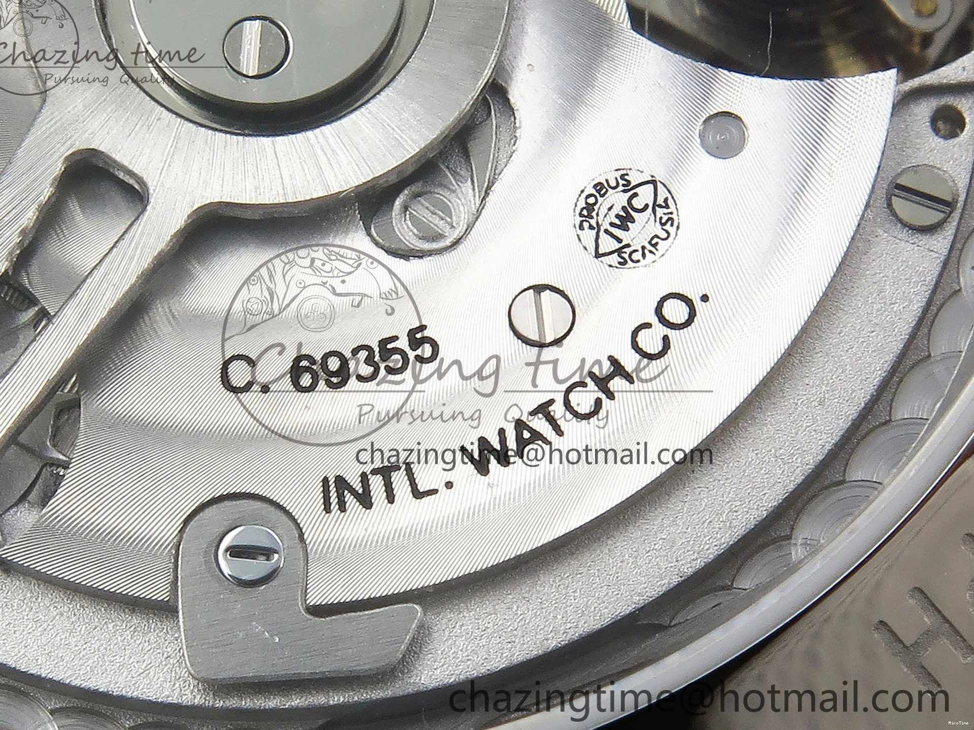 MIROTIME 0103 Casual Portuguese Chrono IW3716 Z+F 1:1 Best Edition White Dial on Blue Rubber Strap A 7016